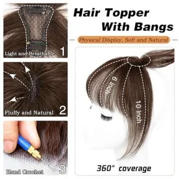 MORICA 3D Bangs Hair Clip - Stylish, Natural Look