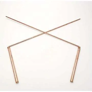 Spirit Hunter 99.9% Copper Dowsing Rod- 2PCS Divining Rods with Bag - Detect Gold, Water, Ghost Hunting etc.