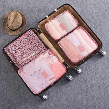 Laebevon 6 Set Packing Cubes for Organized Travel