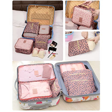 Laebevon 6 Set Packing Cubes for Organized Travel