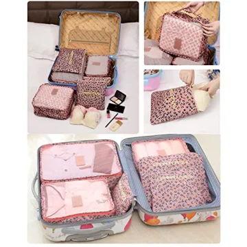 Laebevon 6 Set Packing Cubes for Organized Travel