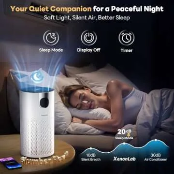 Air Purifier with Real-Time AQI Monitoring for Large Rooms