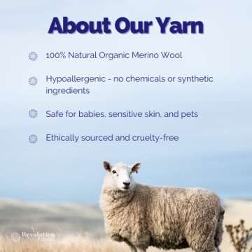 Premium Super Bulky Merino Yarn - 100% Wool for Crafting