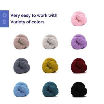 Premium Super Bulky Merino Yarn - 100% Wool for Crafting