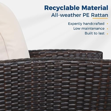 Wisteria Lane Outdoor Patio Furniture Set with Cushions