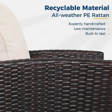 Wisteria Lane Outdoor Patio Furniture Set with Cushions