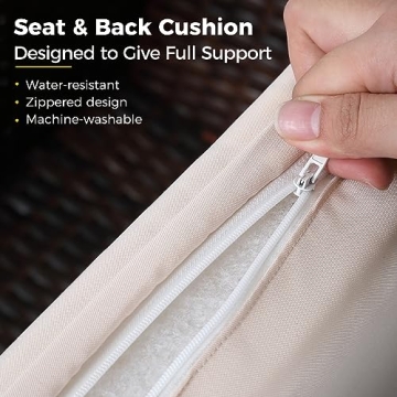 Wisteria Lane Outdoor Patio Furniture Set with Cushions