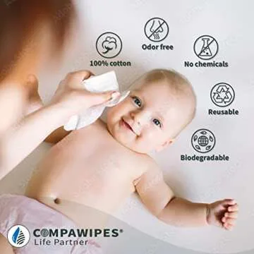 COMPAWIPES Compressed Towels - Eco-Friendly Portable Cleaning Wipes for Travel and Outdoor