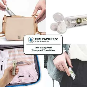 COMPAWIPES Compressed Towels - Eco-Friendly Travel Wipes