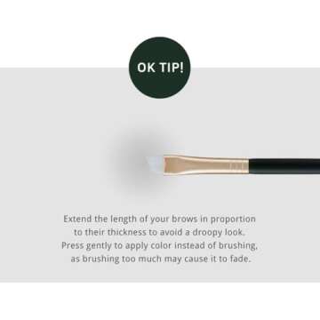 [SOO ADOR] okhee Eyebrow Brush NUN09 - Precise Grooming and Shaping for Natural or Bold Brows | Designed by K-Pop Makeup Artist Seo Ok | Makeup Brush Eye Brush