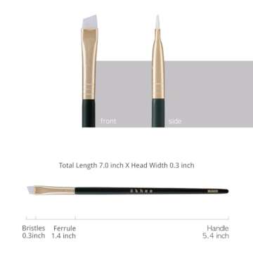 [SOO ADOR] okhee Eyebrow Brush NUN09 - Precise Grooming and Shaping for Natural or Bold Brows | Designed by K-Pop Makeup Artist Seo Ok | Makeup Brush Eye Brush