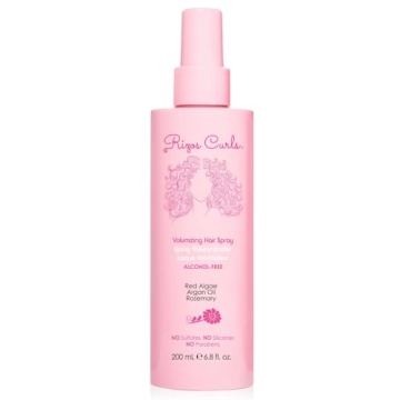 Rizos Curls Alcohol-Free Volumizing Curl Hair Spray - Shiny, Touchably Soft Hold for All Curl Patter...