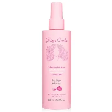Rizos Curls Alcohol-Free Volumizing Curl Hair Spray - Shiny, Touchably Soft Hold for All Curl Patter...