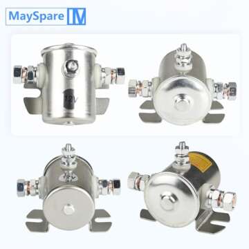 MaySpare Max Transient 200A Trombetta 12V Solenoid Relay 3 Terminal Heavy Duty Winch Marine 24106 SPST 12 Volt Solenoid
