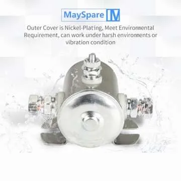 MaySpare Max Transient 200A Trombetta 12V Solenoid Relay 3 Terminal Heavy Duty Winch Marine 24106 SPST 12 Volt Solenoid