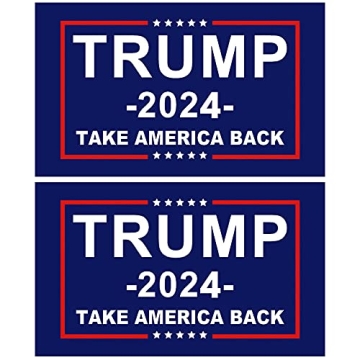 Pack of 2 Take America Back Flags - 3x5 ft Donald Trump Flags for 2024 Re-Election