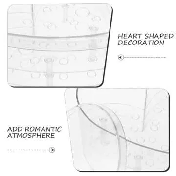 HOLIDYOYO Clear Acrylic Vase Heart Shaped Box with 19 Holes Floral Decorative Centerpiece Rose Pots Stand for Wedding Valentines Day Dining Table Home Decoration