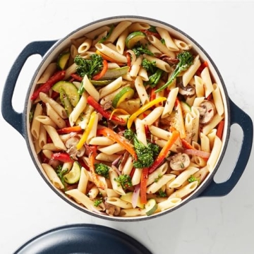 Amazon Basics Enameled Cast Iron Dutch Oven Pot 6-Quart