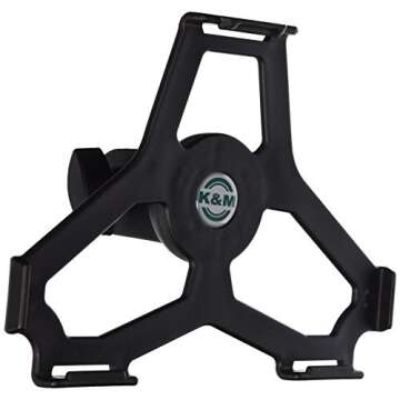K&M Konig & Meyer 19714.500.55 iPad Air Holder for Microphone Stand | ⅝” Thread Mount | Switch f...