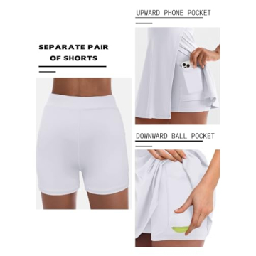 Sexyasasii Tennis Dresses for Women with Built-in Shorts