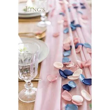 Ling's Moment 200pcs Rose Petals, Silk Flower Petals for Wedding/Aisle/Flower Girl Baskets/Table Cen...