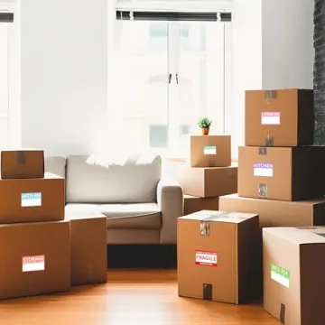 Ouzoustate Waterproof Moving Box Labels for Easy Organization