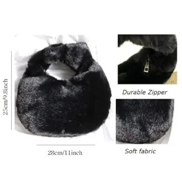 Cute XPONNI Fuzzy Dumpling Bag for Stylish Fun