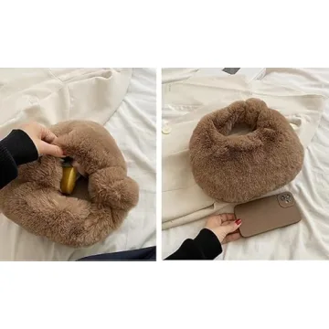 Cute XPONNI Fuzzy Dumpling Bag for Stylish Fun
