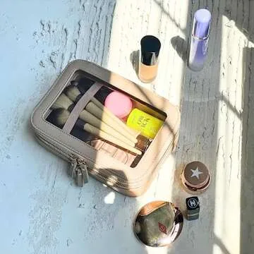 JAZD Clear Makeup Bag Travel Organizer for Women