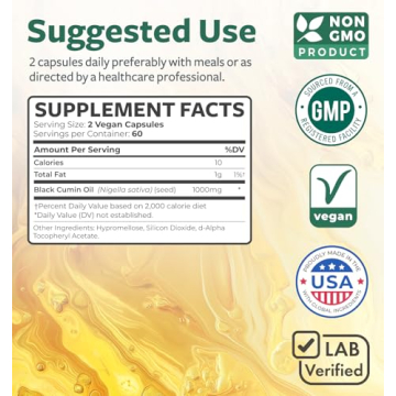 Black Seed Oil Softgel Capsules for Enhanced Wellness