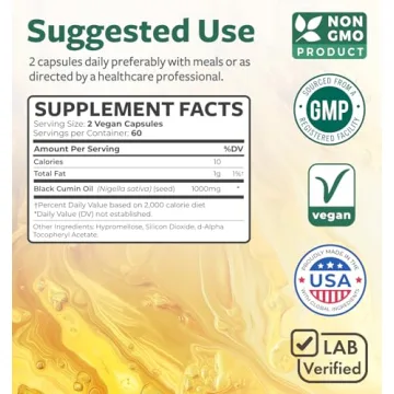 Black Seed Oil Softgel Capsules for Enhanced Wellness