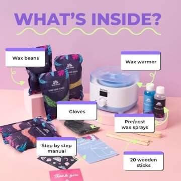 Bella Verde Waxing Kit for Home - Hard Wax for Men & Women