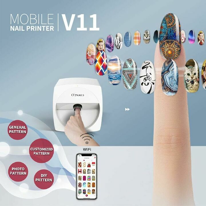 O'2nails Mobile Nail Art Printer V11 - Wireless