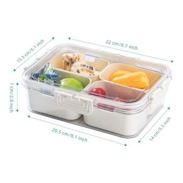QCBF Snack Box with Lid - Stylish & Versatile Organizer
