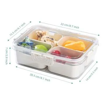 QCBF Snack Box with Lid - Stylish & Versatile Organizer