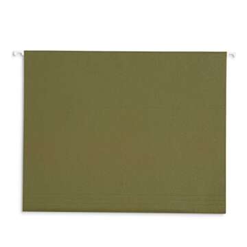 Blue Summit Supplies 25 Hanging File Folders, Reinforced Hanging Folders, Standard File Folders for ...