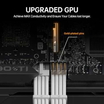 AsiaHorse 16AWG PSU Cable Extension Sleeved Custom Mod GPU PC Audio Video Power Supply Soft Braided ...