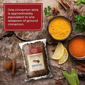 Spicy World Cinnamon Sticks 1.75 Pound Bulk Bag - 150 to 175 Sticks - Strong Aroma, Perfect for Baking, Cooking & Beverages - 3+ Inches Length - Cassia Saigon Cinnamon from Vietnam 28 Oz