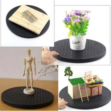 12 Inch Heavy Duty Rotating Swivel With Steel Ball Bearings Stand for Monitor/TV/Turntable/Lazy Susan