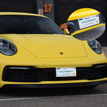 Lord Eagle Rhinestone License Plate Frame Set for Cars