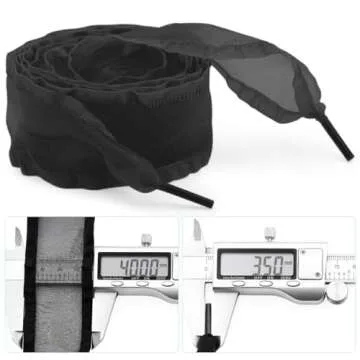 WEGOODZF Snow Yarn Shoe Laces: 4CM Wide 31 inch Flat Flounce Sheer Shoelaces for Sneakers Burgundy