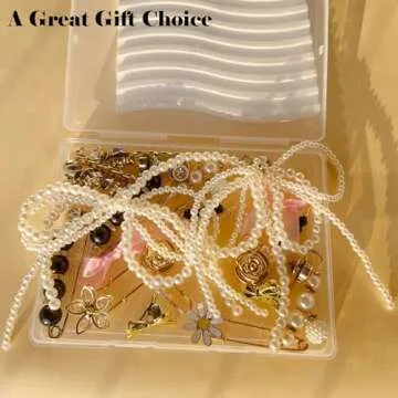 BIIQAKOO Shoe Charms for Sneaker Fashion Charms for Socks Junk Socks Charms Safety Pins Brooches and Pins for Women Jewelry Charms Kit Suitable for Christmas Gifts