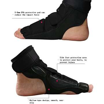 Wonzone Taekwondo Training Boxing Foot Gear Martial Arts Protector Sparring Gear Muay Thai Kung Fu T...