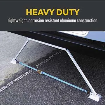 Valterra Universal RV Stabilizer Stop the Sway and Wobble, Adjustable to Fit 14-Inch to 28-Inch Frame to Ground, Compact Design with Storage Bag