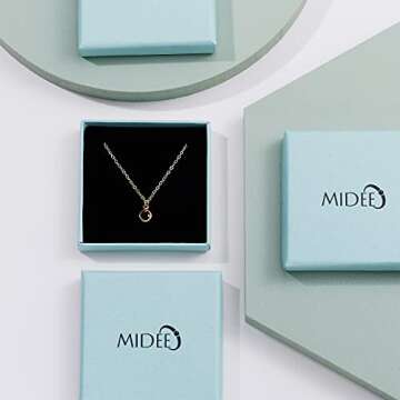 MIDEEO 14K Gold Plated Chunky Hoop Earrings Set