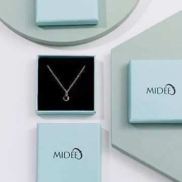 MIDEEO 14K Gold Plated Chunky Hoop Earrings Set