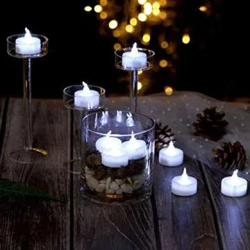 AGPtEK 24 Pack Flameless LED Tea Lights for All Occasions
