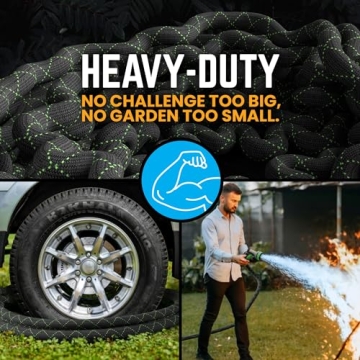 Durable POWERFLOW 100 Ft Stainless Steel Garden Hose