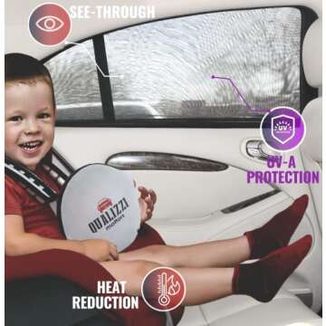Car Window Sun Shades for Baby - Mesh Style Heat Blockers