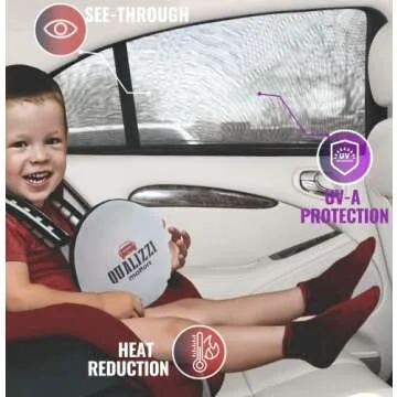 Car Window Sun Shades for Baby - Mesh Style Heat Blockers